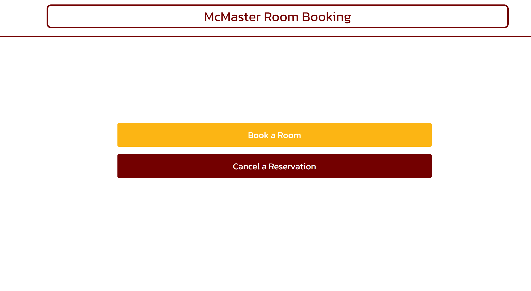 Room Booking Portal Homepage Picture